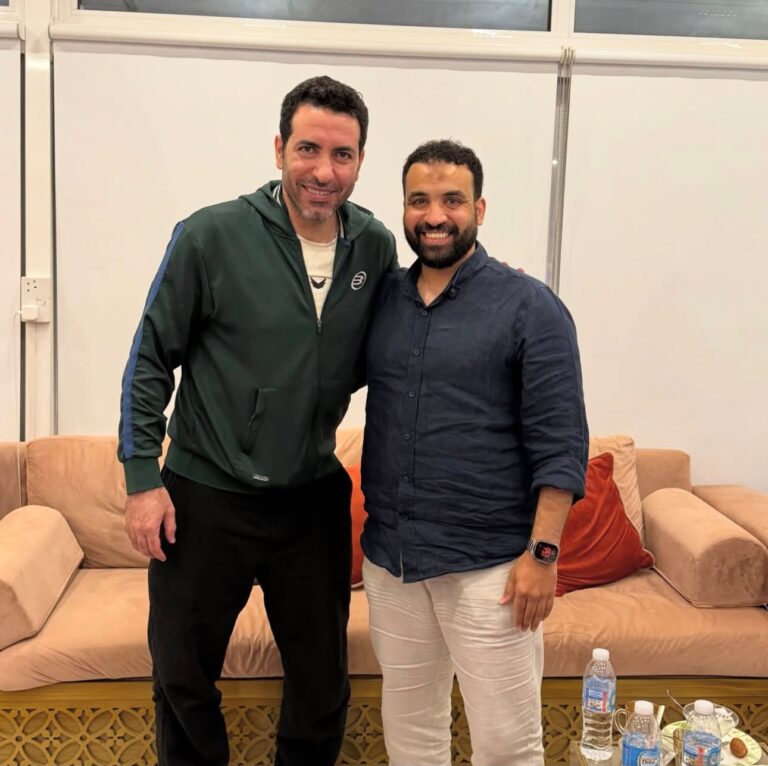 مع النجم الخلوق محمد أبو تريكة